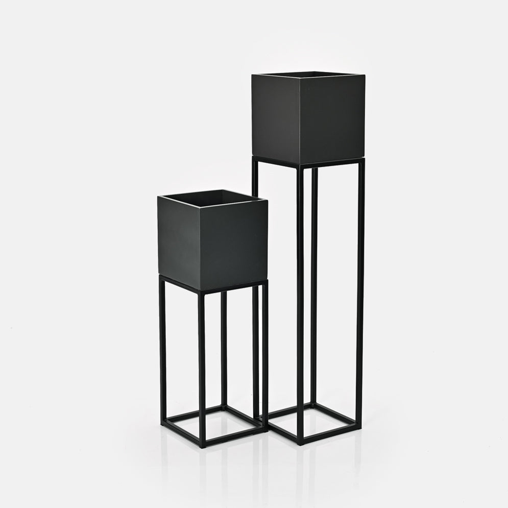 Square Pot on Stand -  Small & Large